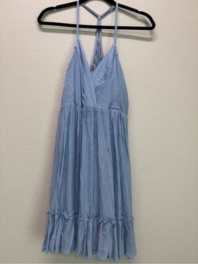 NWT New In Light Blue Spaghetti Strap Sundress, Mini Dress, Various Sizes